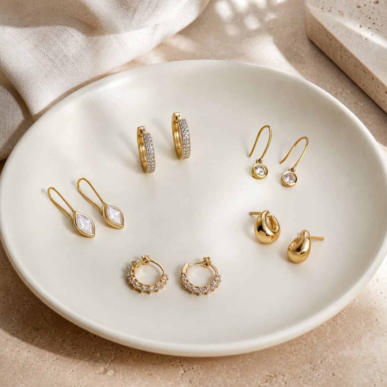 Earrings jewellery selection